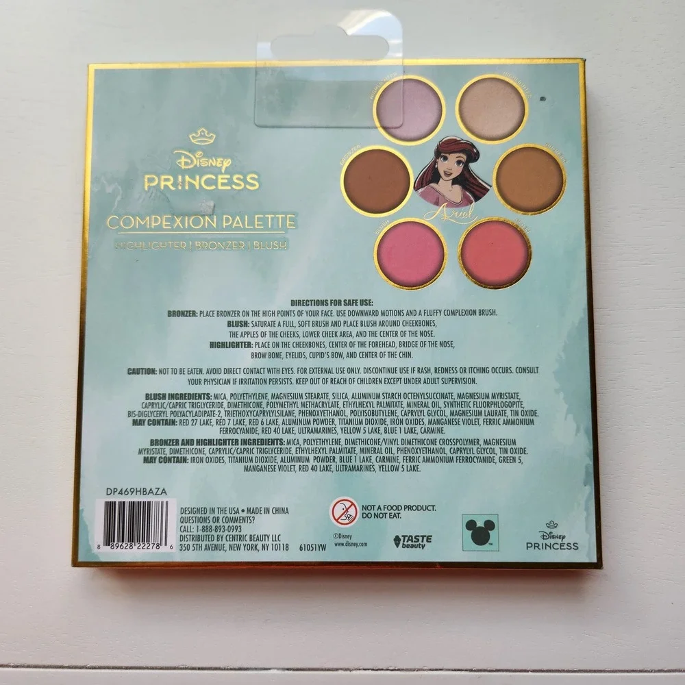 Disney Princess Makeup Palette Bundle Snow White Belle Ariel NEW